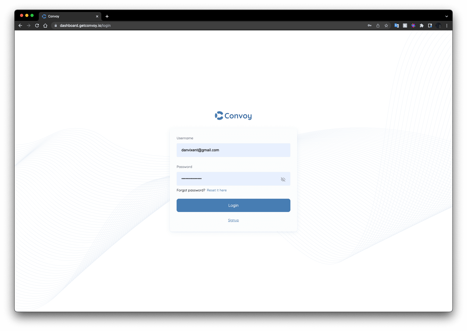 Convoy Dashboard